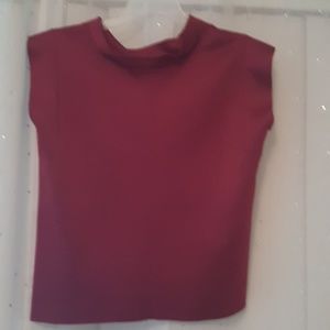 Girls wine red top